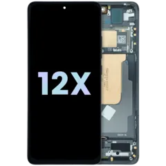 OLED Assembly With Frame for Xiaomi 12X (Service Pack) (Gray)