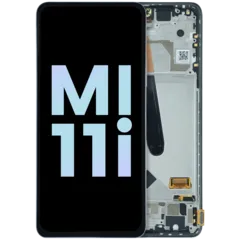 OLED Assembly With Frame for Xiaomi Mi 11i (Service Pack) (Frosty White)