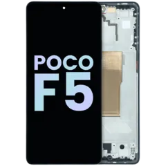 OLED Assembly With Frame for Xiaomi Poco F5 (Service Pack) (Black)