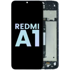 LCD Assembly With Frame for Xiaomi Redmi A1 (Service Pack) (Black)