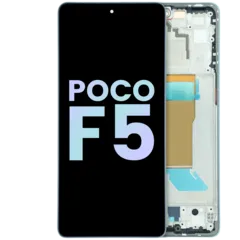 OLED Assembly With Frame for Xiaomi Poco F5 (Service Pack) (Blue)