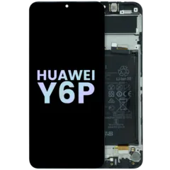 LCD Assembly With Frame for Huawei Y6P (2020) (Service Pack) (Midnight Black)