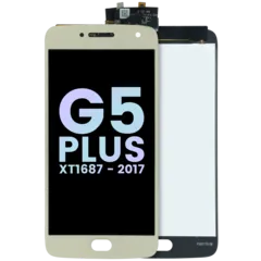 LCD Assembly Without Frame For Motorola Moto G5 Plus (XT1687 / 2017) (Genuine OEM) (Gold)
