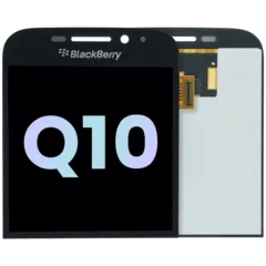 LCD Assembly With Frame For BlackBerry Q10 (Genuine OEM) (Black)