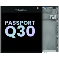 LCD Assembly With Frame For BlackBerry Passport Q30 (Genuine OEM) (Black)