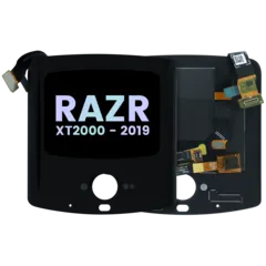 Outer OLED Assembly Without Frame For Motorola Razr (XT2000 / 2019) (Genuine OEM) (Noir Black)