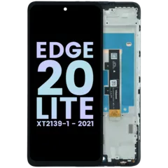 OLED Assembly With Frame For Motorola Edge 20 Lite (XT2139-1 / 2021) (Genuine OEM) (All Colors)