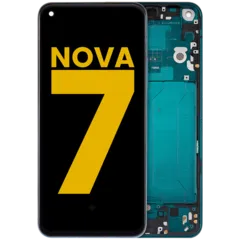 OLED Assembly With Frame Compatible For Huawei Nova 7 (2020) (Refurbished) (Forest Green)