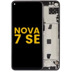 LCD Assembly With Frame For Huawei Nova 7 SE (2020) (Refurbished) (Black)