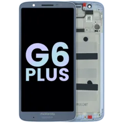 LCD Assembly With Frame For Motorola Moto G6 Plus (XT1926 / 2018) (Genuine OEM) (Blue)