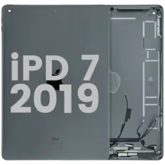 Back Housing Compatible for iPad 7 (2019) (Used OEM Pull: Grade A) (Space Gray)