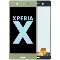 LCD Assembly Without Frame For Sony Xperia X (Genuine OEM) (Lime Gold)