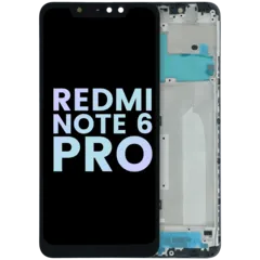 LCD Assembly With Frame For Xiaomi Redmi Note 6 Pro (Genuine OEM) (Black)