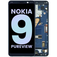 LCD Assembly With Frame For Nokia 9 Pureview (2019) (Genuine OEM) (Blue)