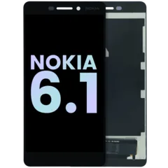 LCD Assembly Without Frame For Nokia 6.1 (Genuine OEM) (Black)
