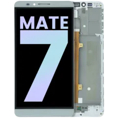 LCD Assembly With Frame For Huawei Mate 7 (2014) (Genuine OEM) (White)