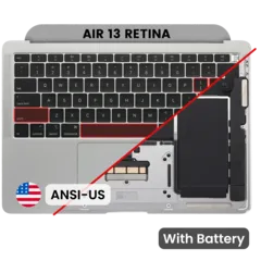 Top Case with Battery and Keyboard (ANSI US) For MacBook Air 13" A1932 (2018-2019) (OEM New) (Space Gray)
