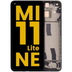 OLED Assembly With Frame For Xiaomi Mi 11 Lite 5G NE (Refurbished) (Truffle Black)