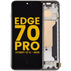 OLED Assembly With Frame For Motorola Edge 70 Pro (XT2607-1/-2 / 2026) (Refurbished) (Tea)