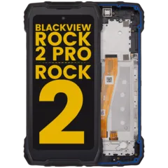 LCD Assembly With Frame For Blackview Rock 2 Pro / Rock 2 (Refurbished) (Black)