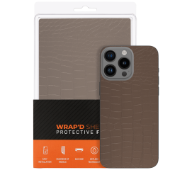 Wrapd Protective Film - Skin - Crocodile Pattern (Gray) (Medium) (10 Pack)