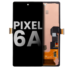 OLED Assembly With Frame Compatible For Google Pixel 6A (Used OEM Pull: Grade A) (All Colors)