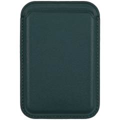 Mount Wallet Omni Potent Magnetic,Leather,MagSafe Compatible Dark Green 01