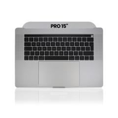 Top Case with Keyboard (ISO UK) and Trackpad For MacBook Pro 15" A1707 (2016-2017) (Used OEM Pull: Grade B/C) (Space Gray)