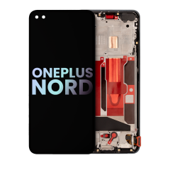 OLED Assembly With Frame For OnePlus Nord (Genuine OEM) (Gray Onyx)