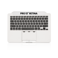 Top Case With Keyboard Compatible For MacBook Pro 13" Retina (A1502 / Late 2013 / Mid 2014) (US English) (Used OEM Pull: Grade A)