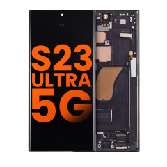 OLED Assembly With Frame Compatible For Samsung Galaxy S23 Ultra 5G (Blemish: Grade C) (Phantom Black)