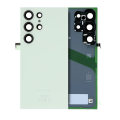 Back Cover Glass With Camera Lens Compatible For Samsung Galaxy S24 Ultra (Service Pack) (Jade Green)