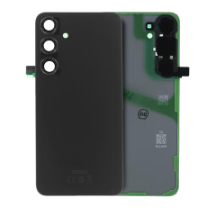 Back Cover Glass With Camera Lens Compatible For Samsung Galaxy S24 Plus (Service Pack) (Onyx Black)