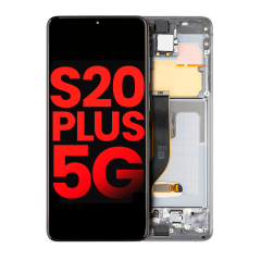 OLED Assembly With Frame For Samsung Galaxy S20 Plus 5G (Aftermarket Plus) (Cosmic Gray)
