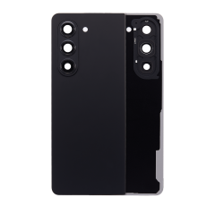 Back Cover Glass With Camera Lens Compatible For Samsung Galaxy Z Fold 5 (Service Pack) (Phantom Black)