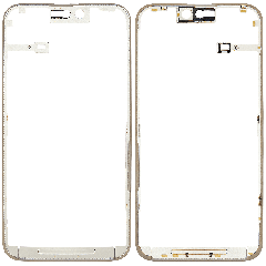 LCD Frame Without Glue Compatible For iPhone 15 Pro Max (5 Pack)