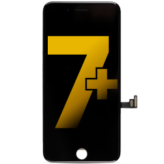 LCD Assembly With Steel Plate Compatible For iPhone 7 Plus (Refurbished: Toshiba) (Black)