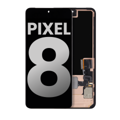 OLED Assembly With Frame (With Finger Print Sensor) For Google Pixel 8  (Used OEM Pull: Grade A) (All Colors)
