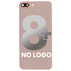 Back Cover Glass With Back Camera Lens Compatible For iPhone 8 Plus (No Logo) (Gold)