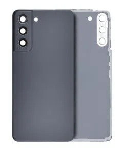 Back Cover Glass With Camera Lens For Samsung Galaxy S21 FE (Service Pack) (Graphite)