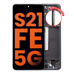 OLED Assembly With Frame Compatible For Samsung Galaxy S21 FE 5G (G990U) (North America Version) (Blemish: Grade B) (Graphite)