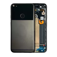 Back Housing W/ Small Components Pre-Installed For Google Pixel XL (Used OEM Pull: Grade A) (Black)