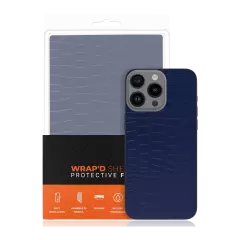 Wrapd Protective Film - Skin - Crocodile Pattern (Blue) (Medium) (10 Pack)