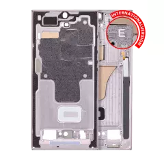 Mid-Frame Housing Compatible For Samsung Galaxy S23 Ultra 5G (International Version) (Lavender)