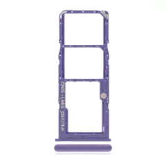 Dual Sim Card Tray Compatible For Samsung Galaxy A51 4G (A515 / 2019) (Purple)