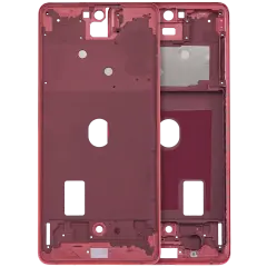 Mid-Frame Housing Compatible For Samsung Galaxy S20 FE (Cloud Red)