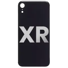 Back Cover Glass Compatible For iPhone XR (No Logo) (Space Gray)