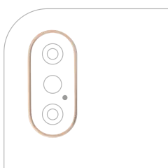 Back Camera Bezel Ring Only Compatible For iPhone XS / XS Max (Gold) (10 Pack)