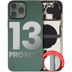 Back Housing W/ Small Components Pre-Installed Compatible For iPhone 13 Pro Max (International Version) (Used OEM Pull: Grade C) (Alpine Green)