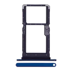 Sim Card Tray (Dual Sim) Compatible For Motorola One Hyper (XT2027-1 / 2020) (Genuine OEM) (Blue)